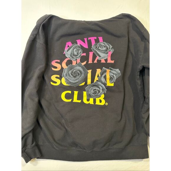 ASSC Anti Social Social Club Hoodie Black Roses, size XL - Picture 6 of 8